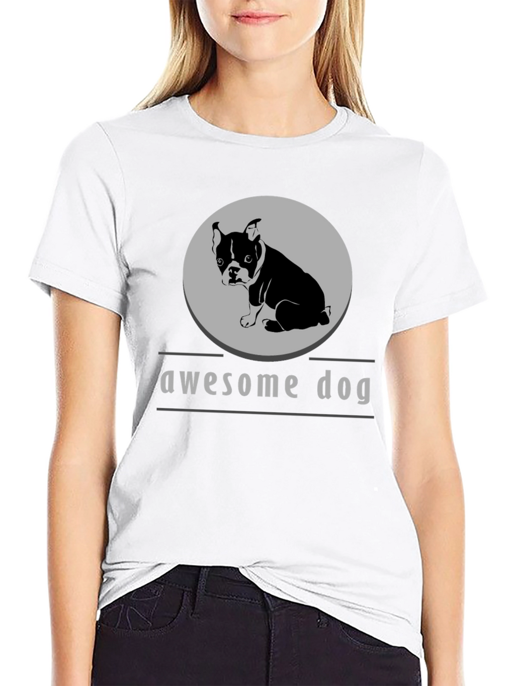 Awesome Dog Graphic Tee - Stylish Comfort