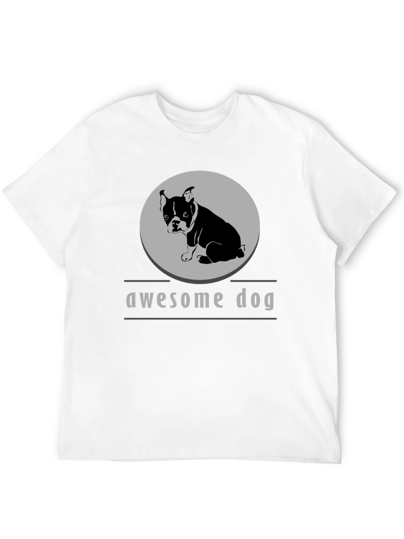 Awesome Dog Graphic Tee - Stylish Comfort
