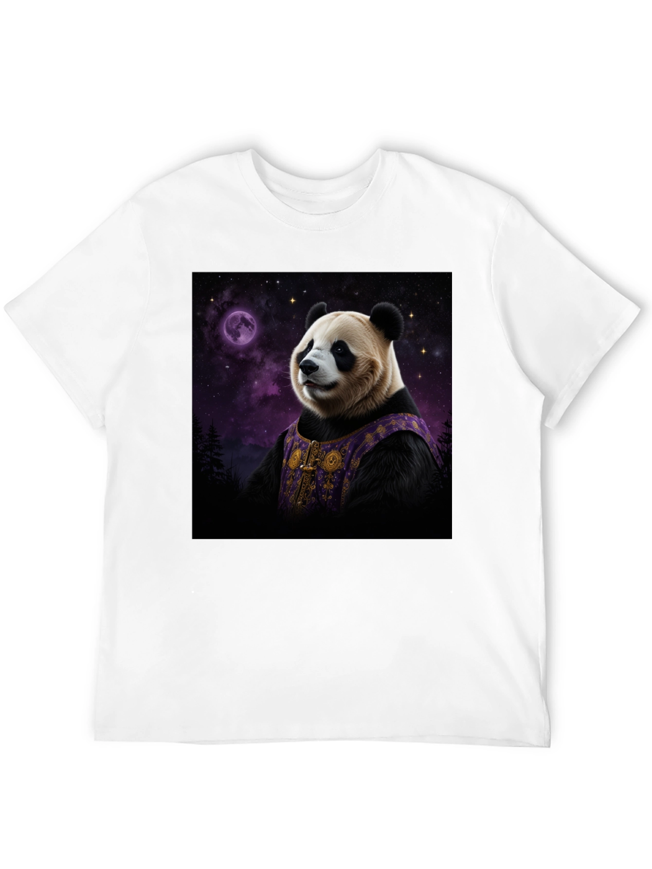 Cosmic Panda Black T-Shirt