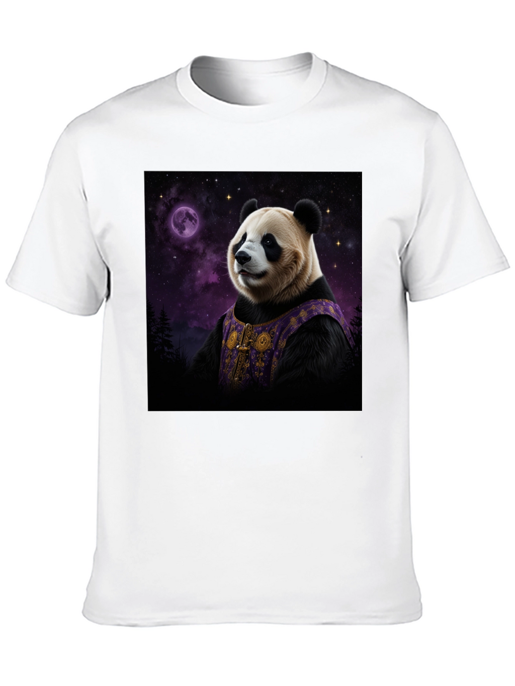 Cosmic Panda Black T-Shirt