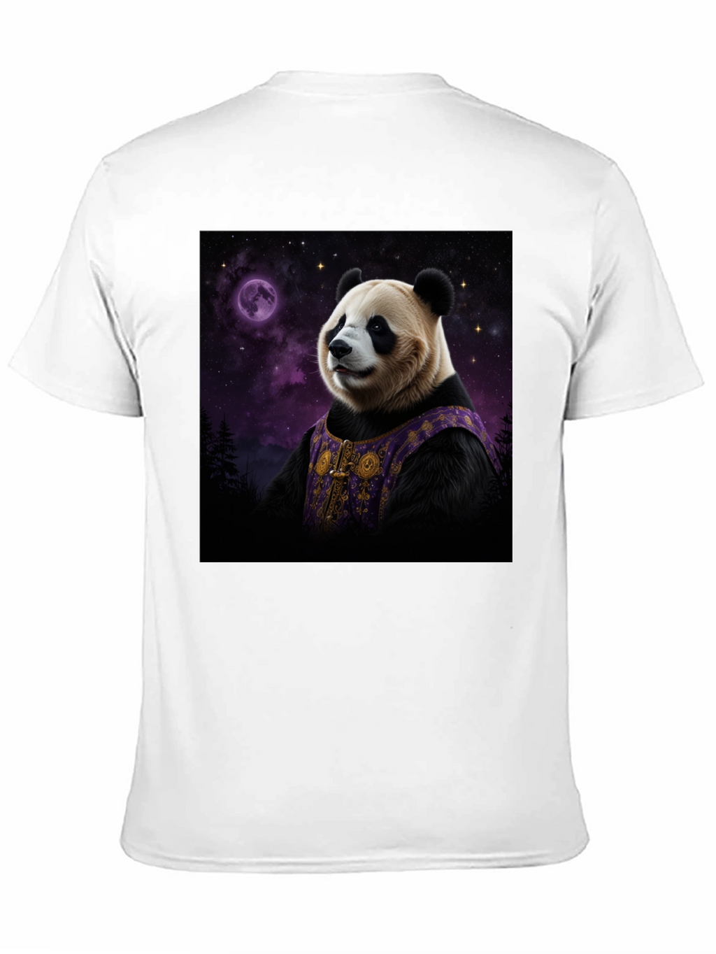 Cosmic Panda Black T-Shirt