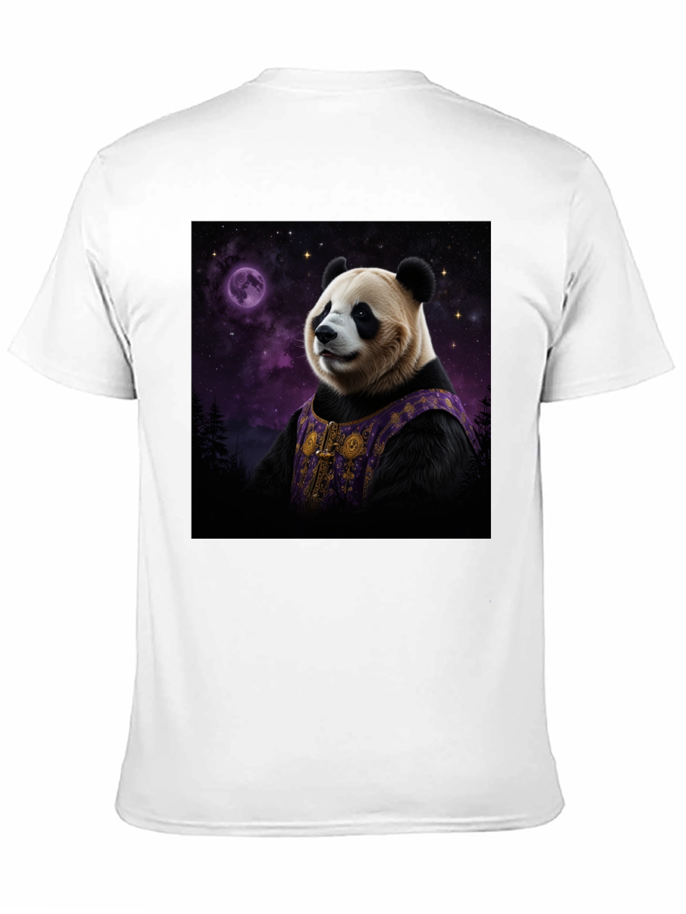 Cosmic Panda Black T-Shirt