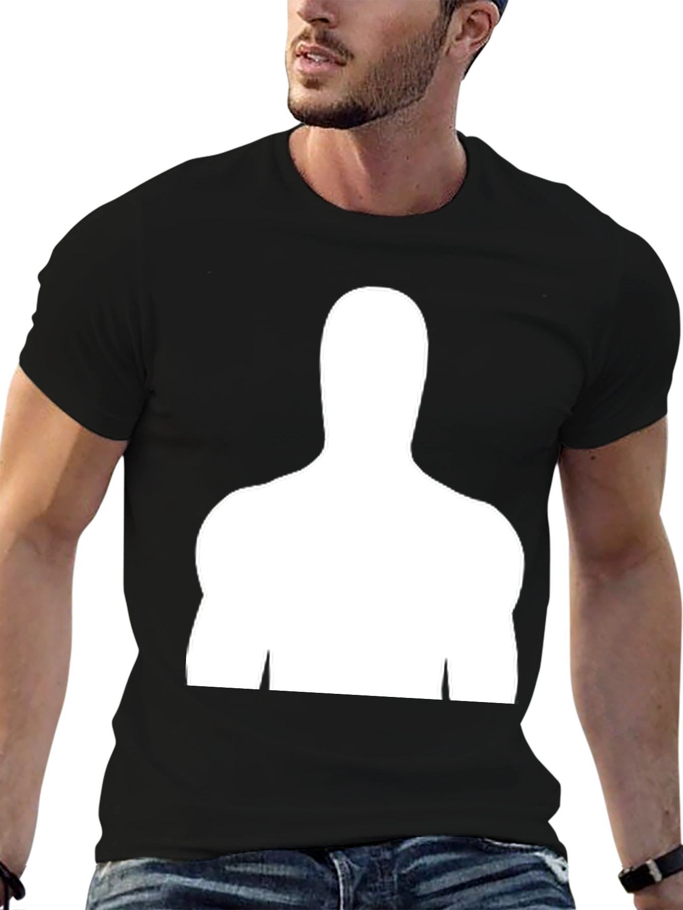 Silhouette Graphic Tee - Modern Design Casual Comfort