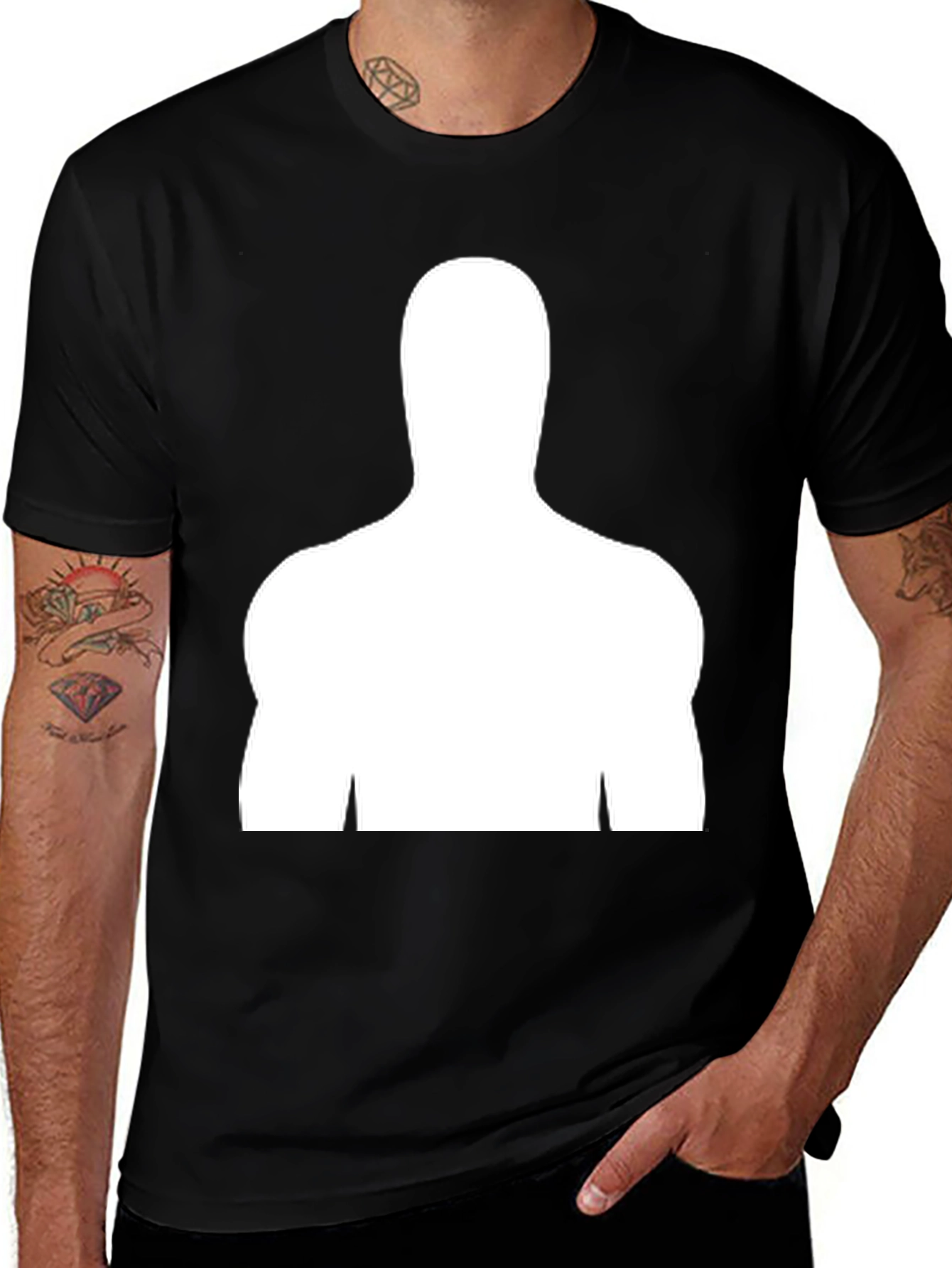 Silhouette Graphic Tee - Modern Design Casual Comfort