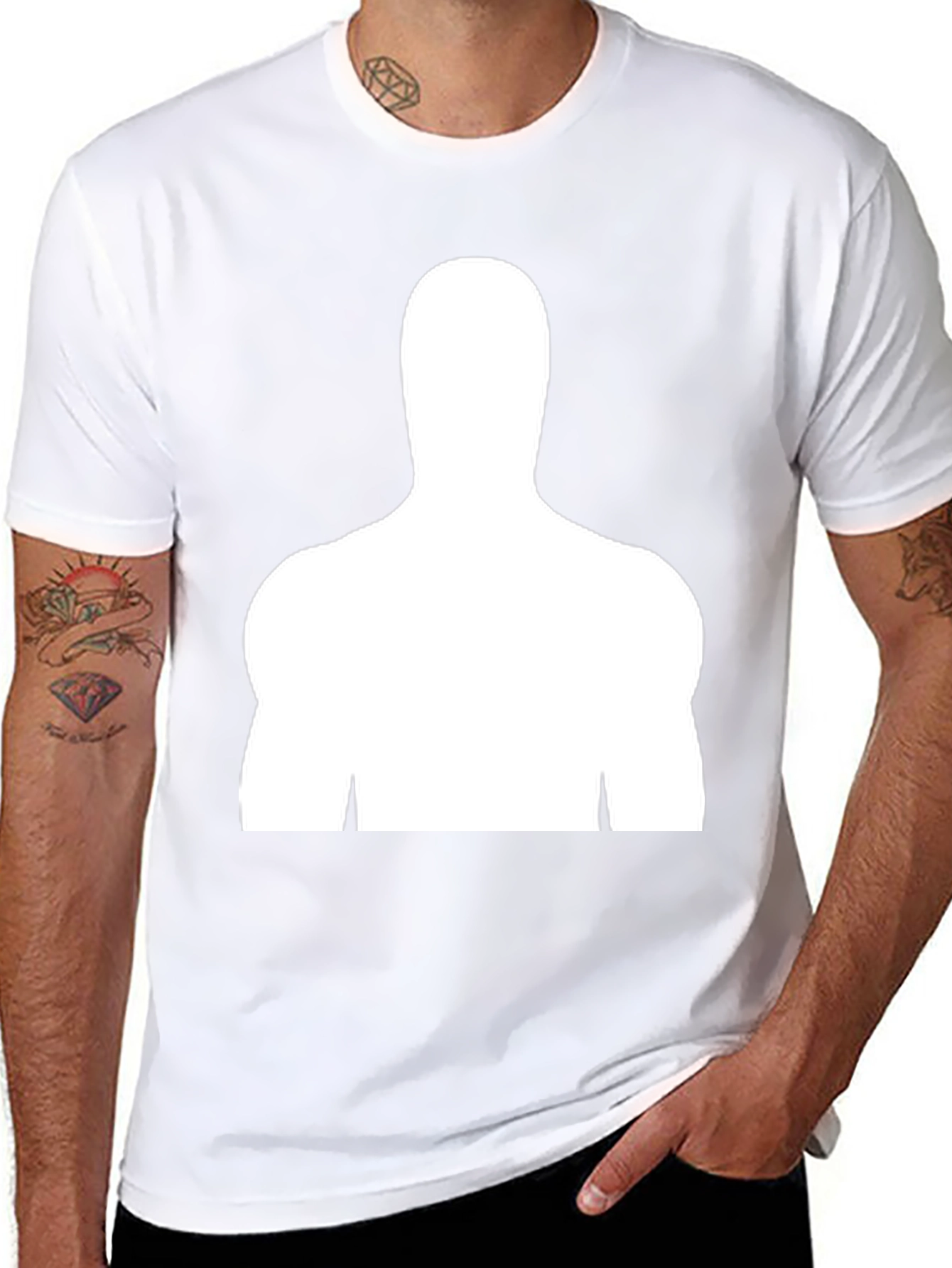 Silhouette Graphic Tee - Modern Design Casual Comfort
