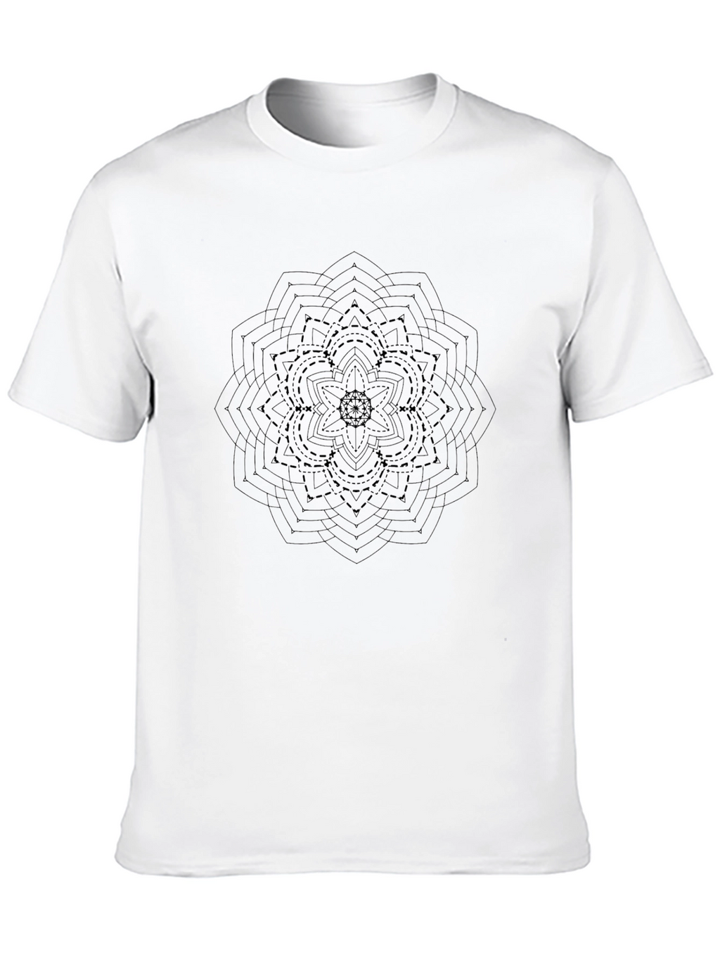 Geometric Mandala Graphic Tee - Modern Style