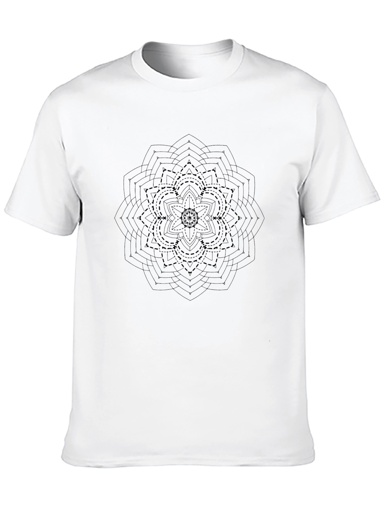 Geometric Mandala Graphic Tee - Modern Style