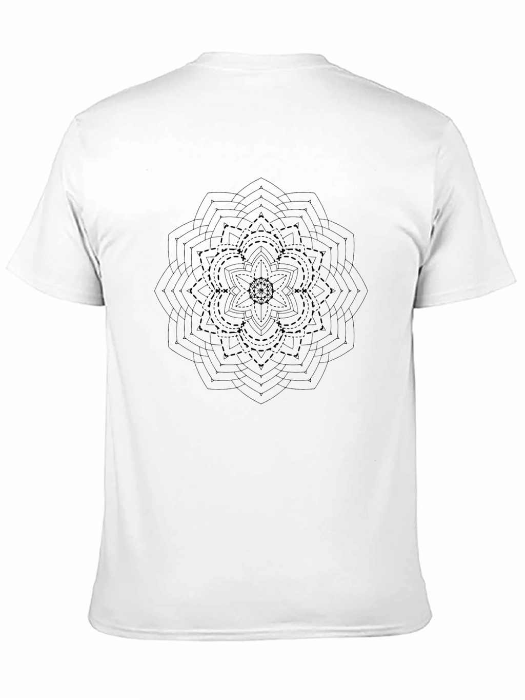 Geometric Mandala Graphic Tee - Modern Style