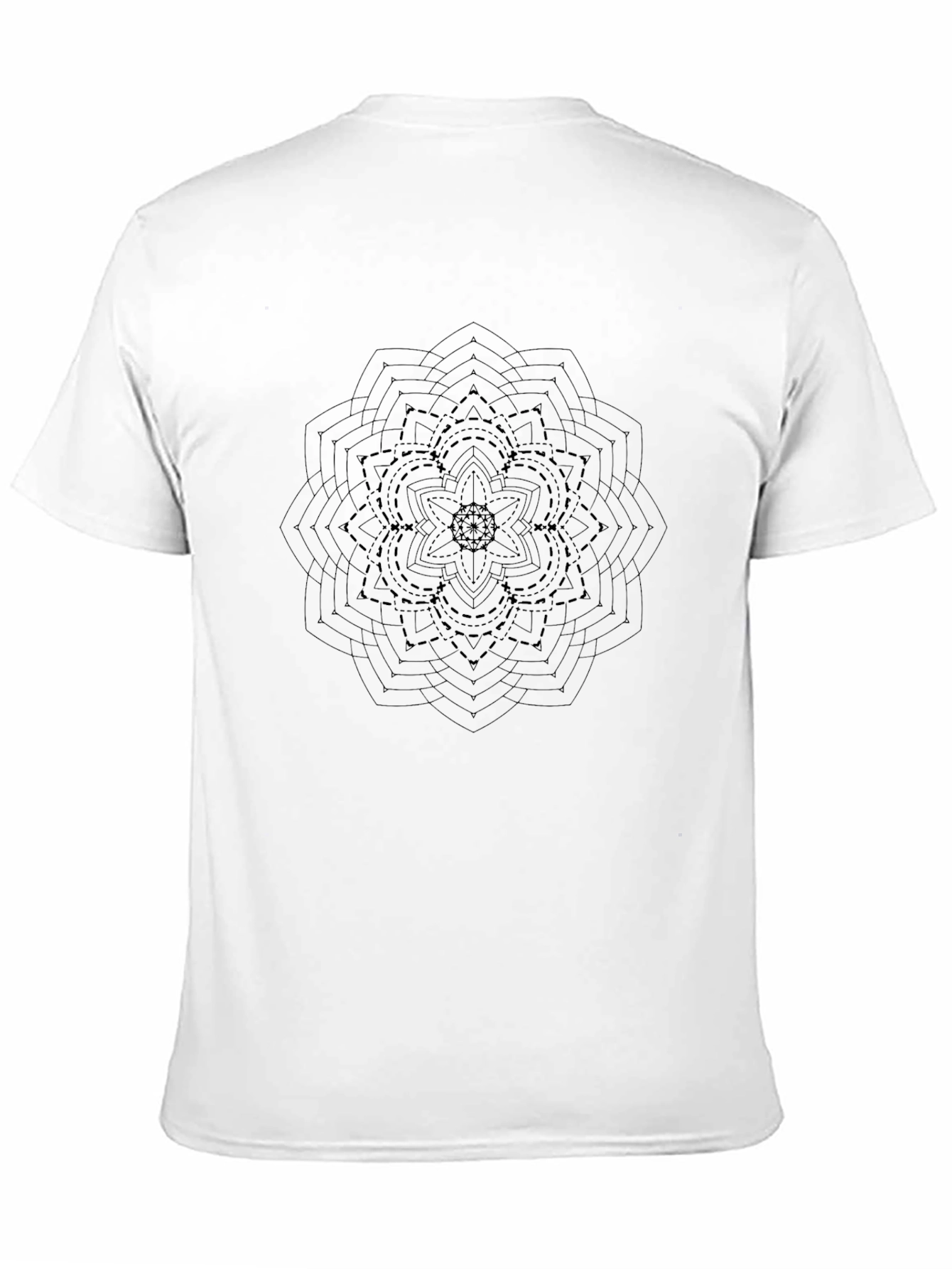 Geometric Mandala Graphic Tee - Modern Style