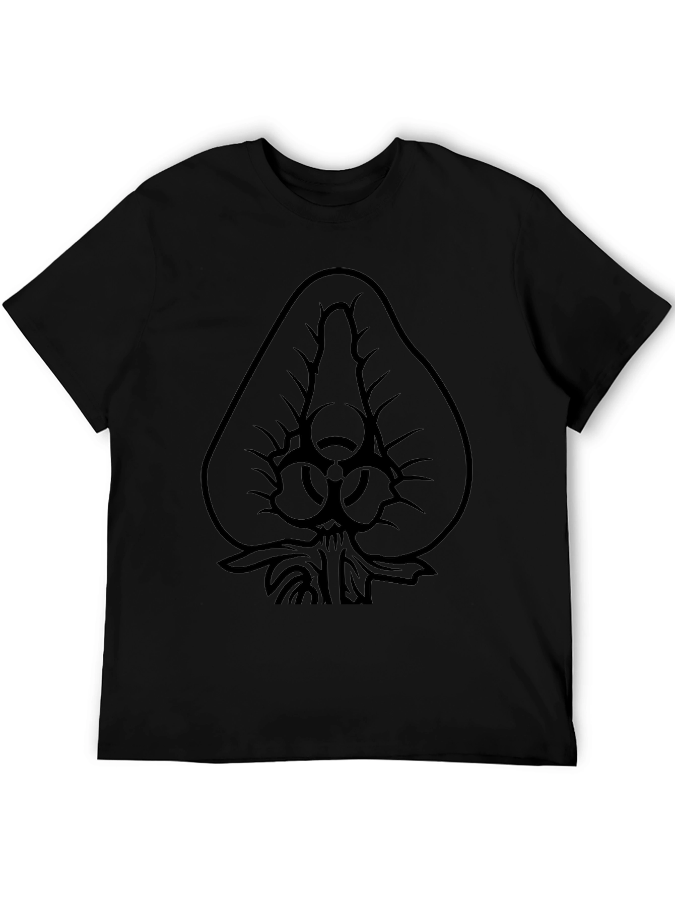 Biohazard Spade Graphic Black T-Shirt