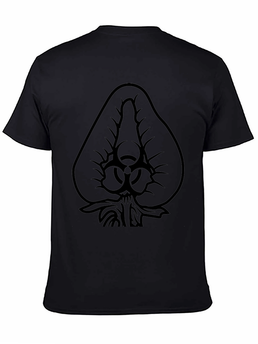 Biohazard Spade Graphic Black T-Shirt