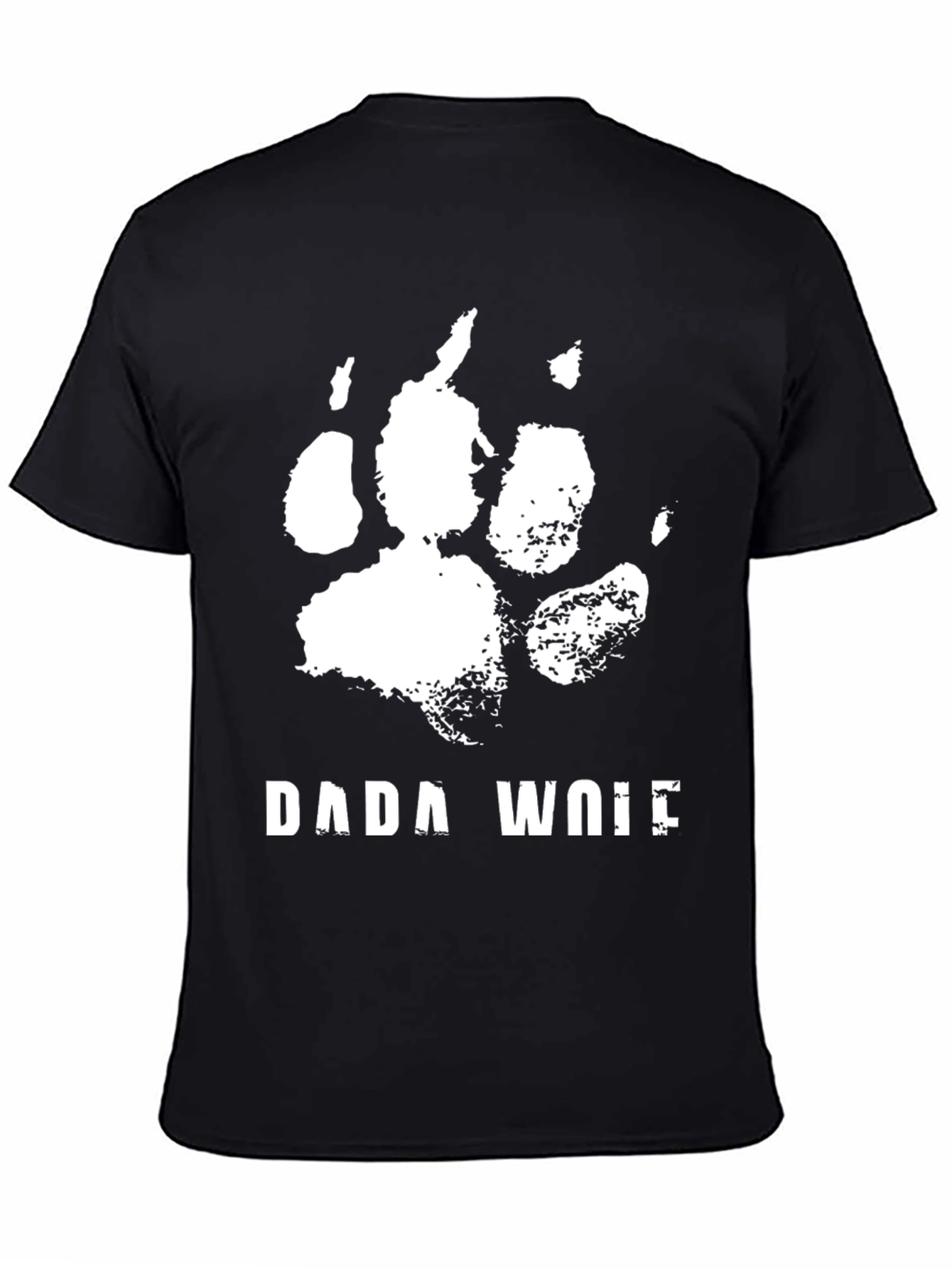 Dada Wolf Graphic T-Shirt - Black Casual Tee