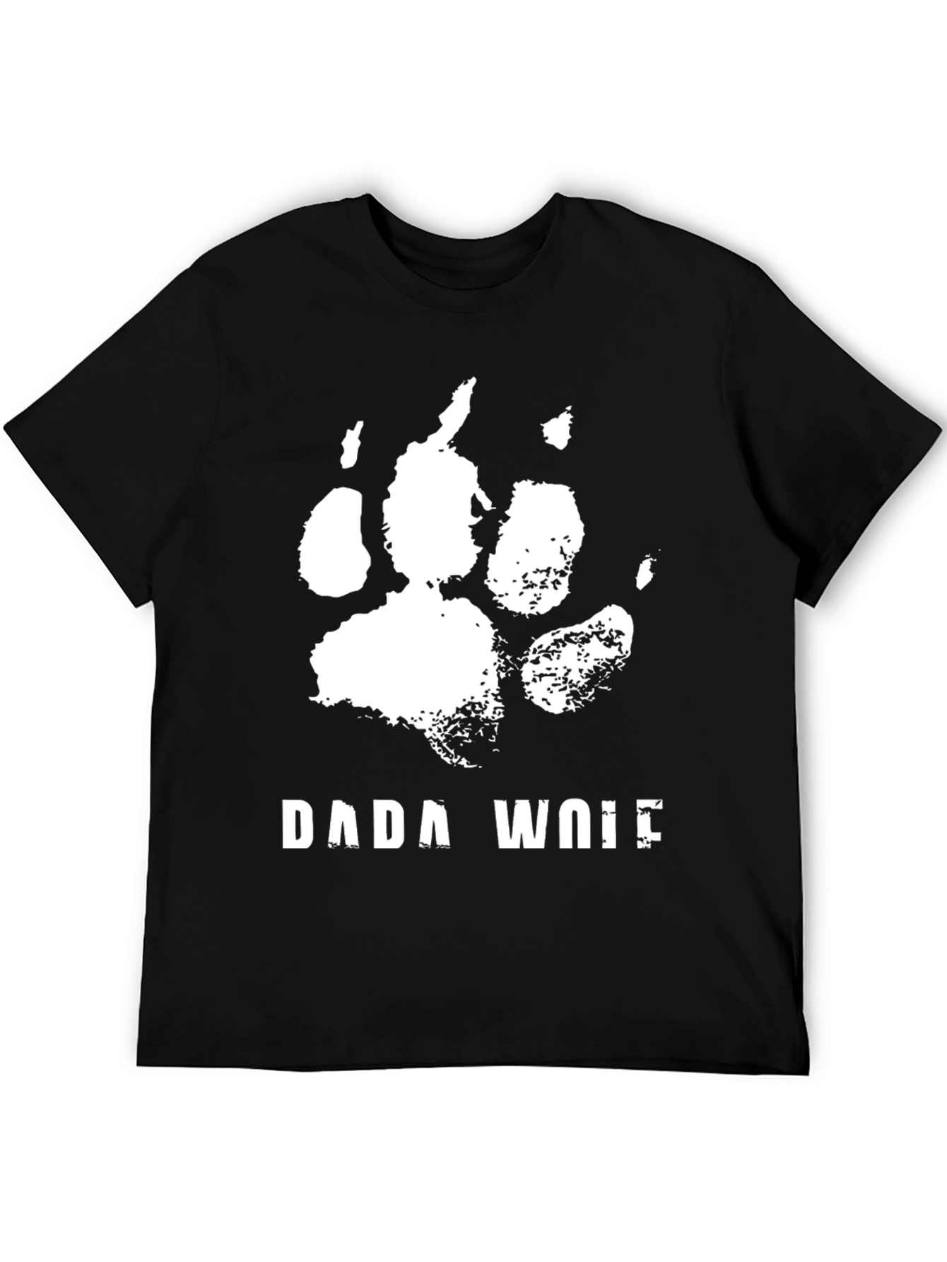 Dada Wolf Graphic T-Shirt - Black Casual Tee