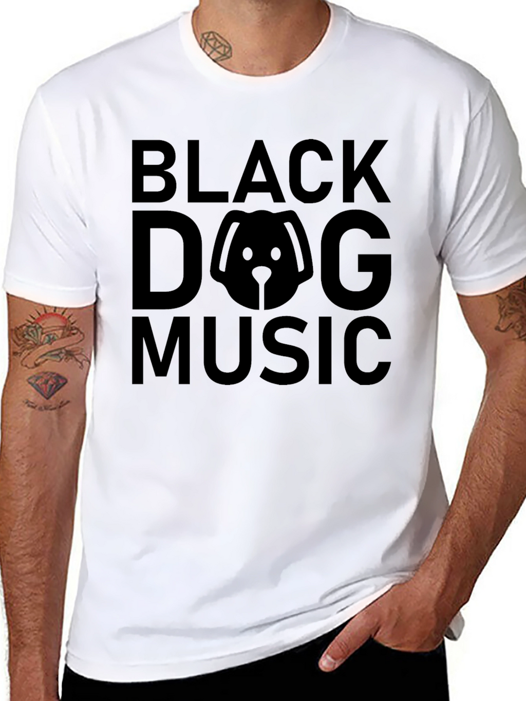 Black Dog Music T-Shirt - Mens