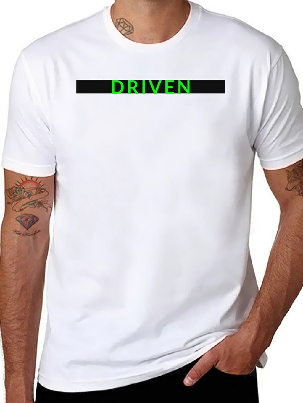 Driven Black T-Shirt - Motivational Graphic Tee