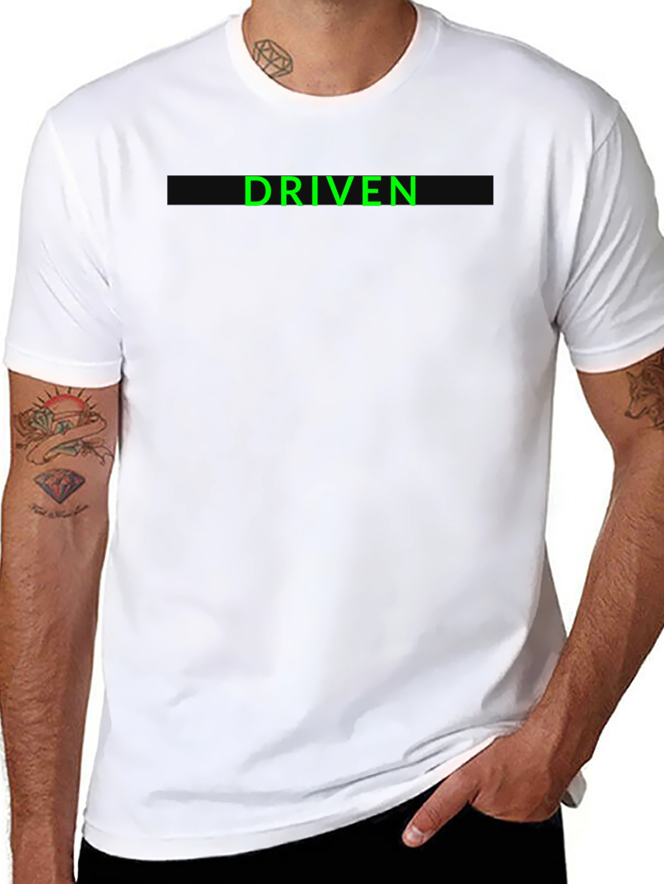 Driven Black T-Shirt - Motivational Graphic Tee