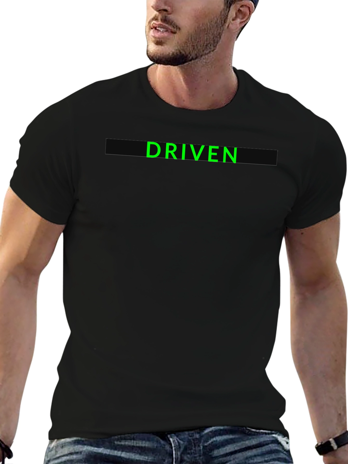 Driven Black T-Shirt - Motivational Graphic Tee