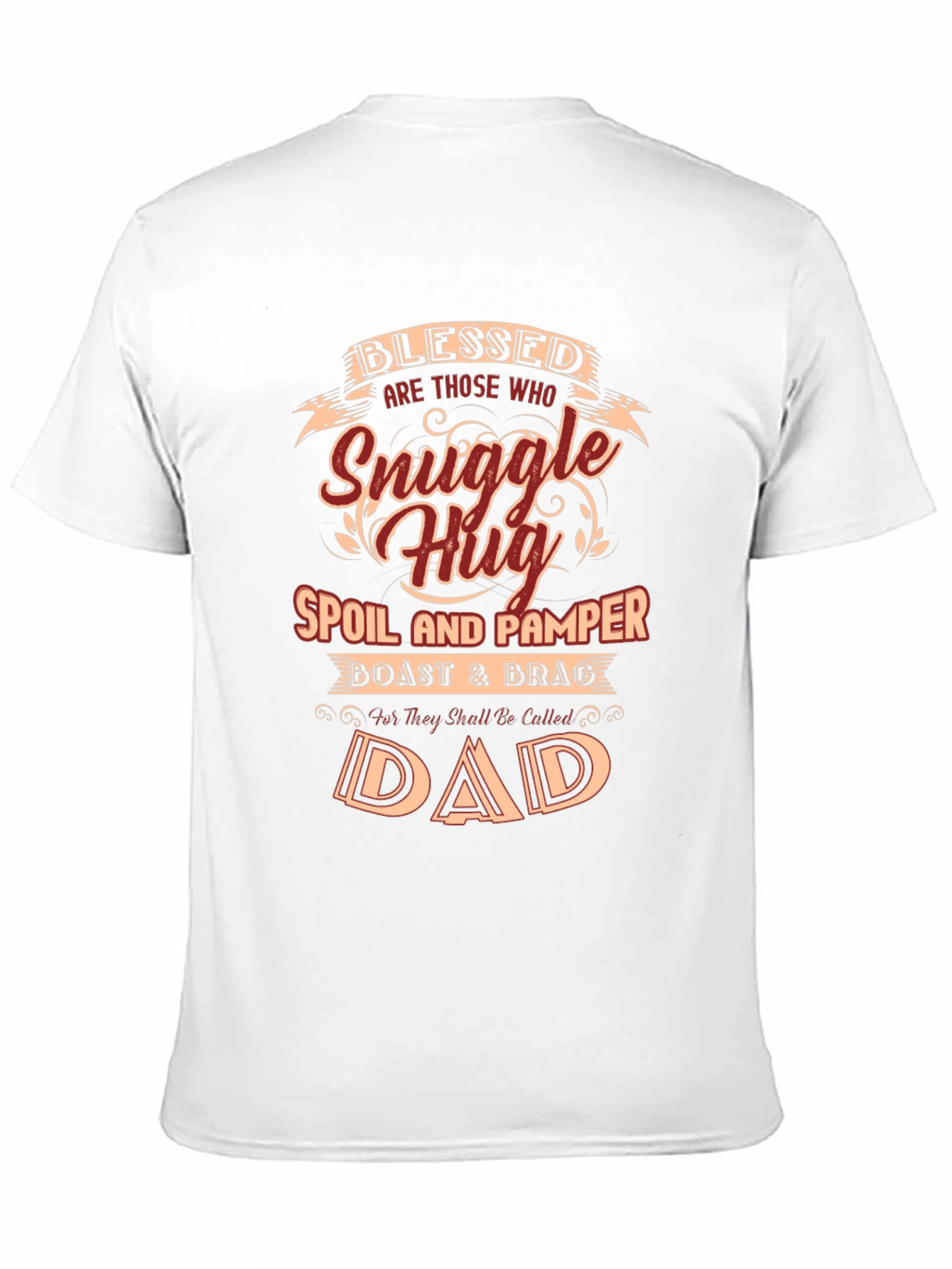 Blessed Dad Graphic T-Shirt - Snuggle Hug Design