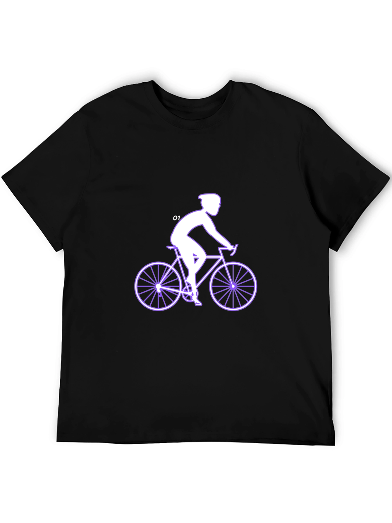Cycling Silhouette Black T-Shirt