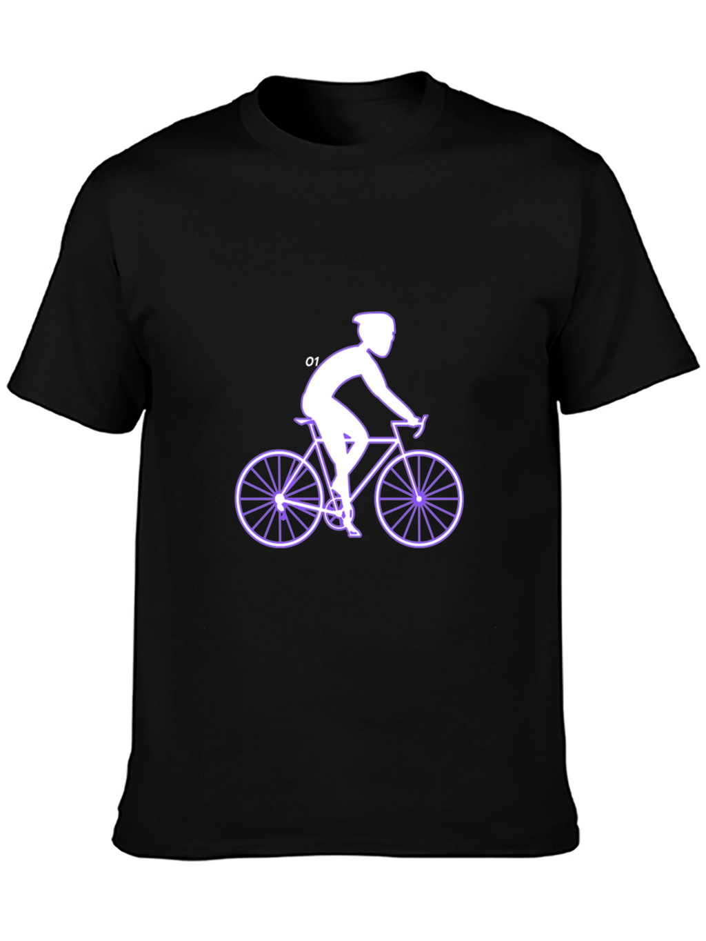Cycling Silhouette Black T-Shirt