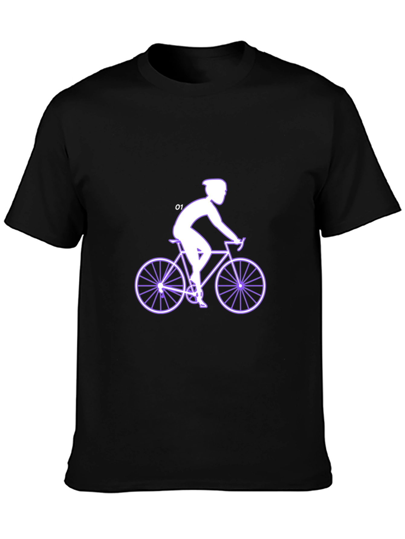 Cycling Silhouette Black T-Shirt