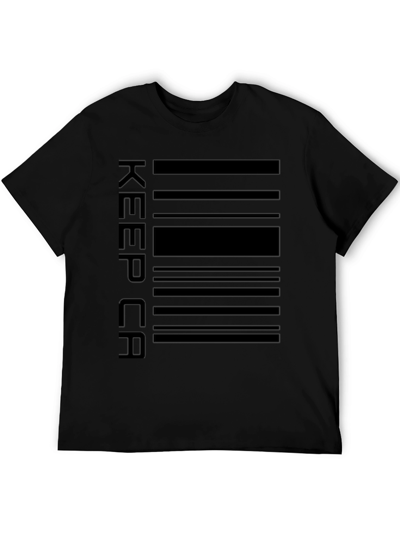 Keep Calm Barcode Graphic Tee - Classic Comfort