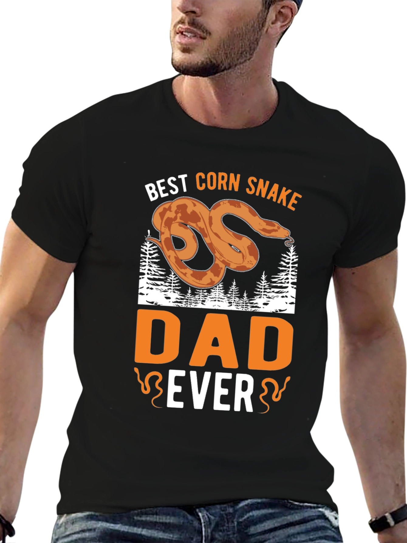Best Corn Snake Dad Ever Graphic T-Shirt