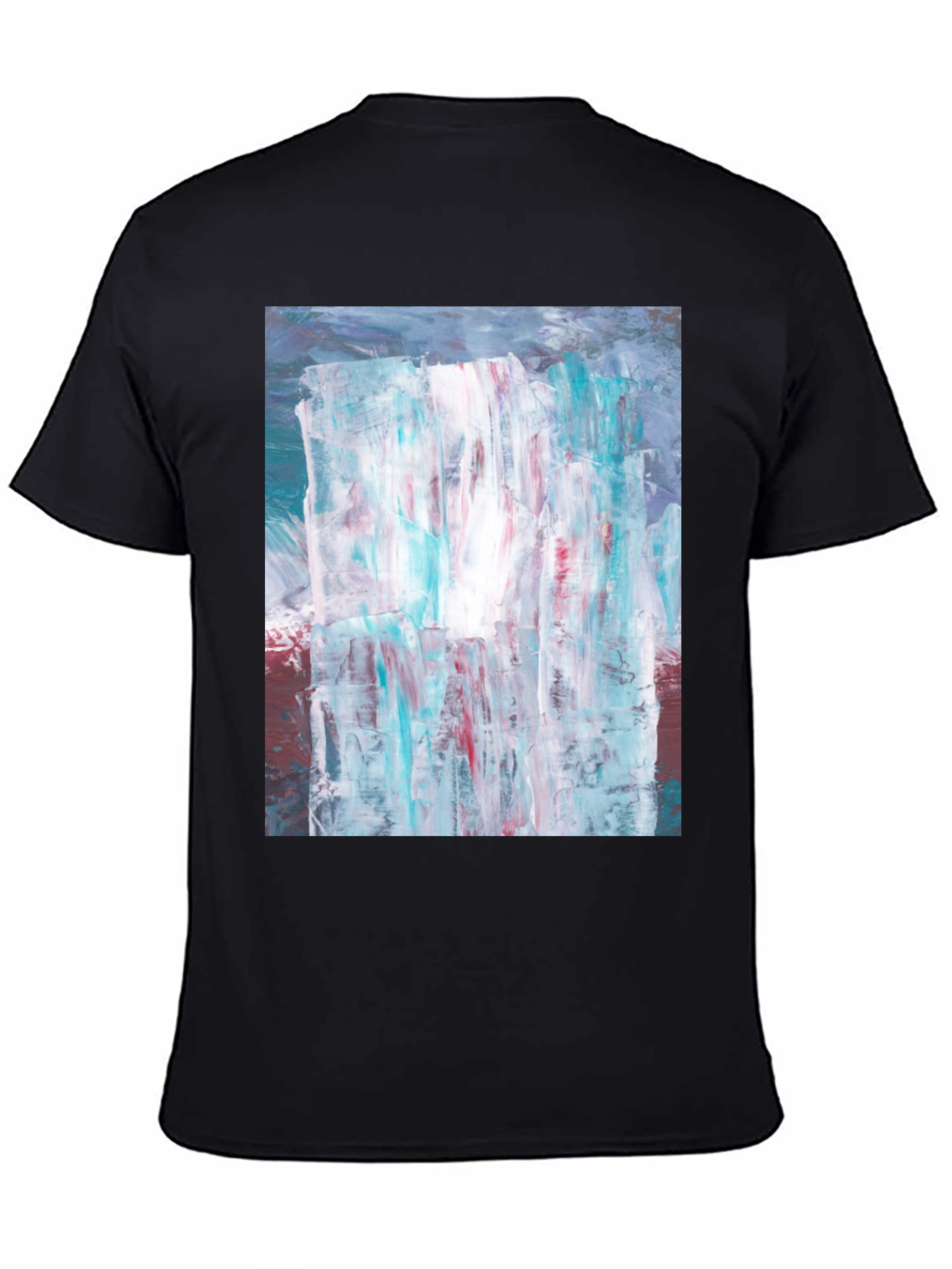Abstract Art Print Black T-Shirt