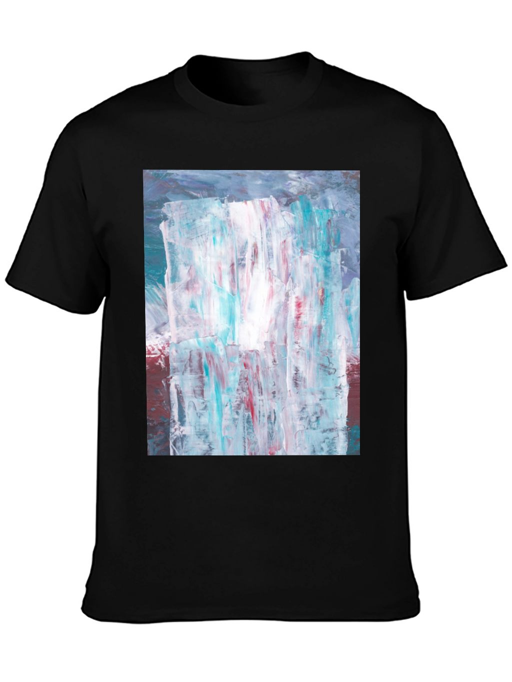 Abstract Art Print Black T-Shirt