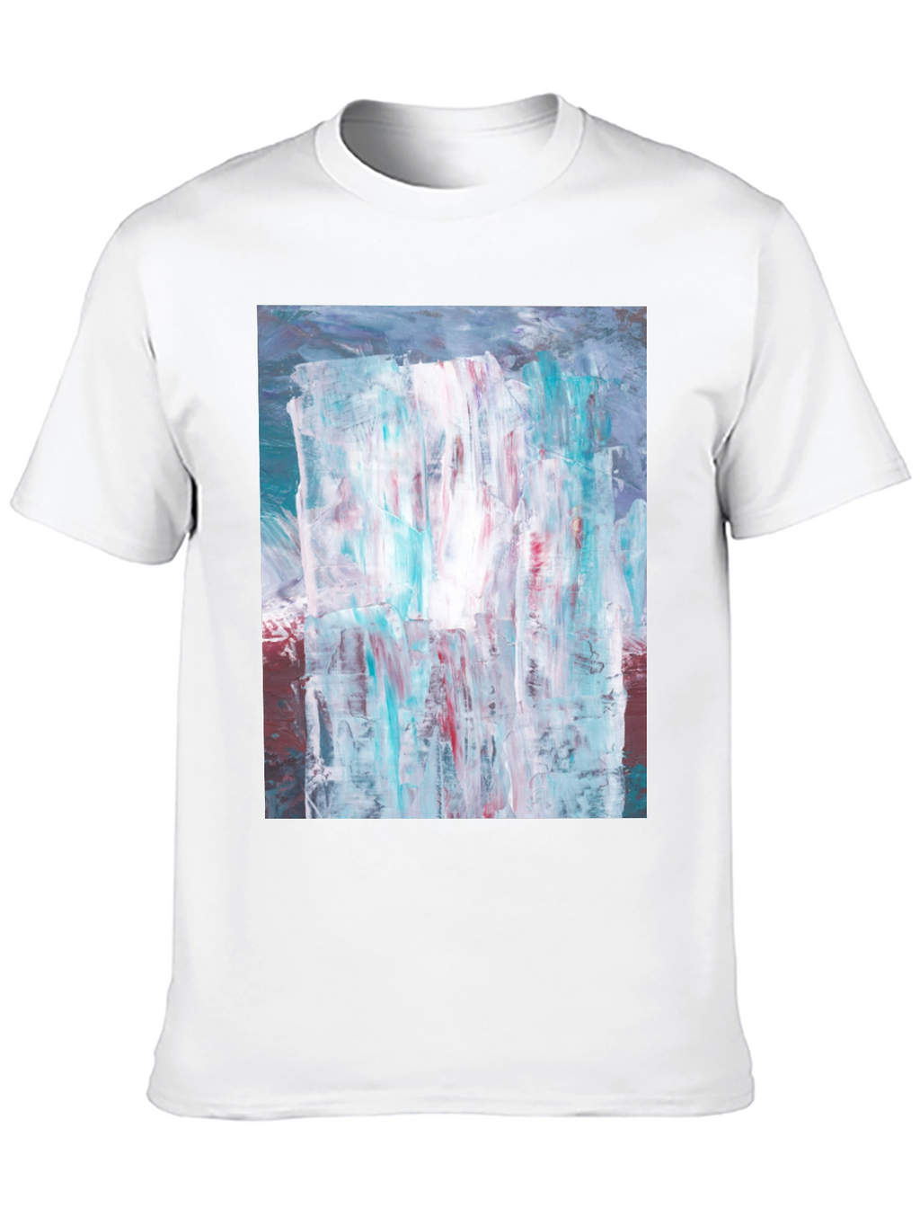 Abstract Art Print Black T-Shirt
