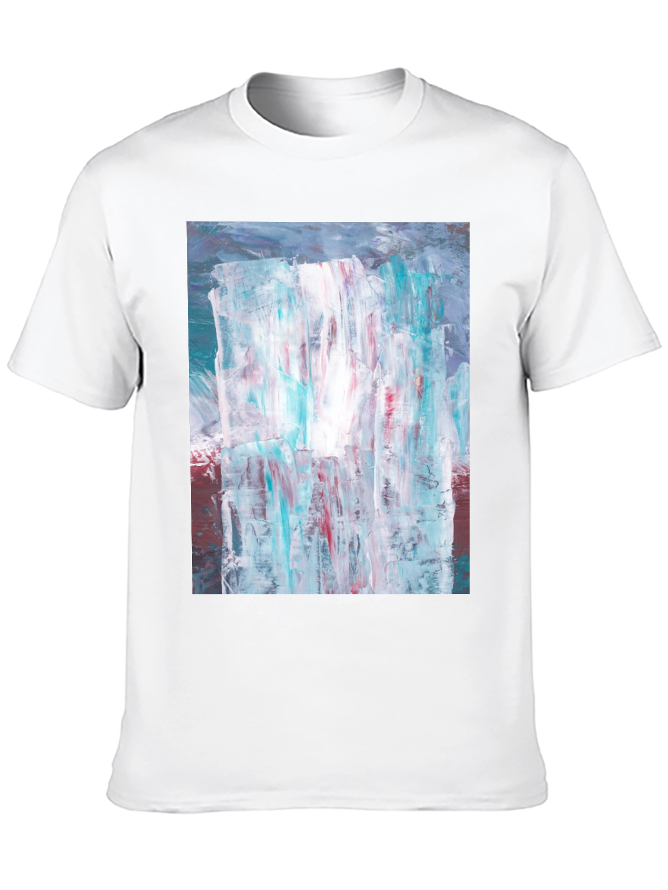 Abstract Art Print Black T-Shirt