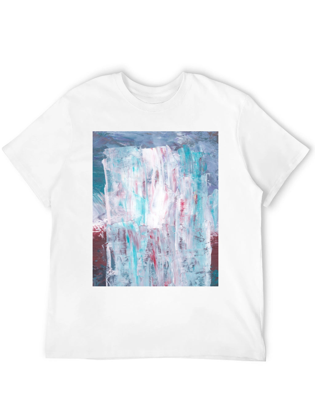 Abstract Art Print Black T-Shirt