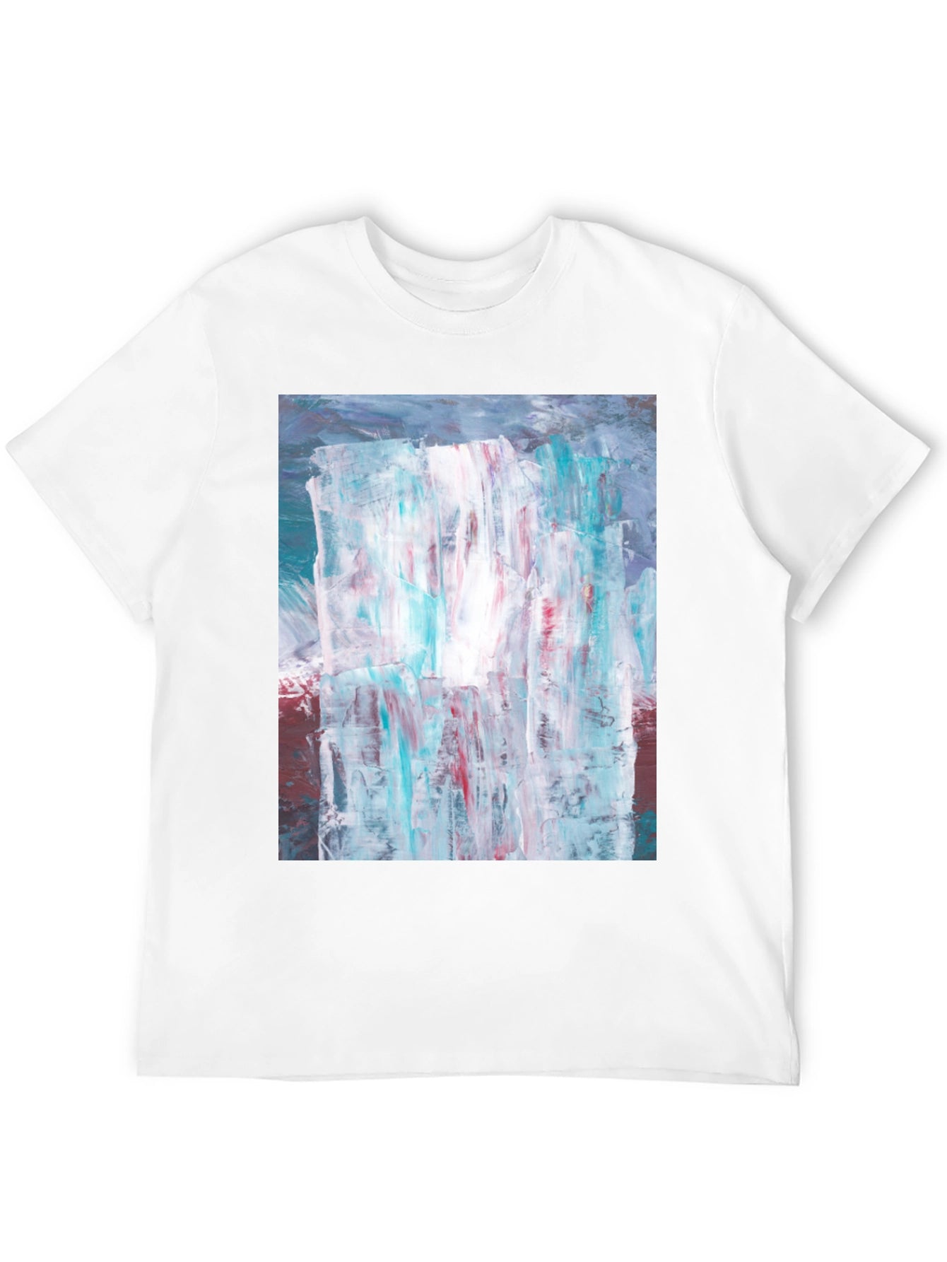 Abstract Art Print Black T-Shirt