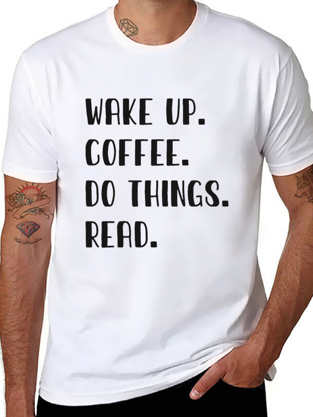 Wake Up Coffee T-Shirt - Black