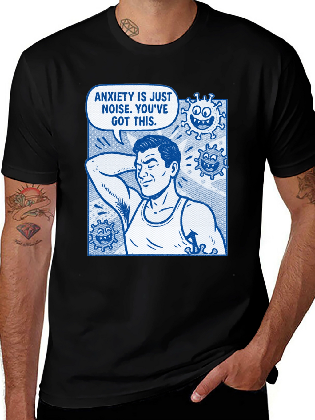 Anxiety is Just Noise Graphic T-Shirt
