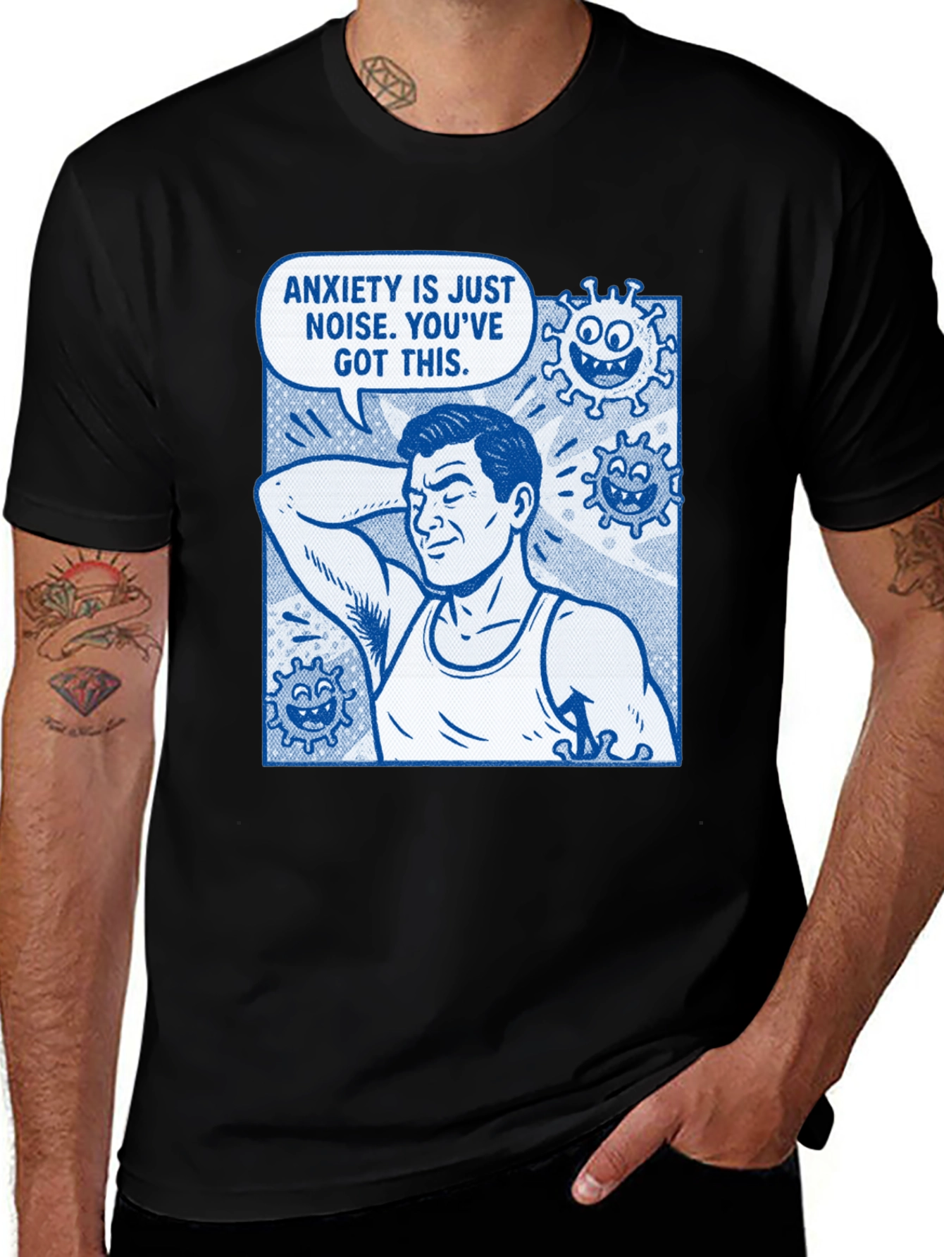 Anxiety is Just Noise Graphic T-Shirt