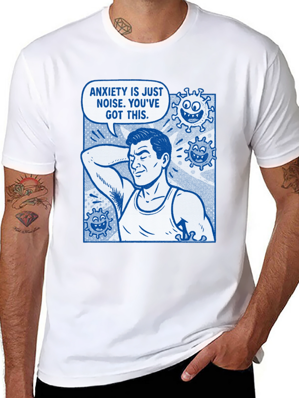 Anxiety is Just Noise Graphic T-Shirt