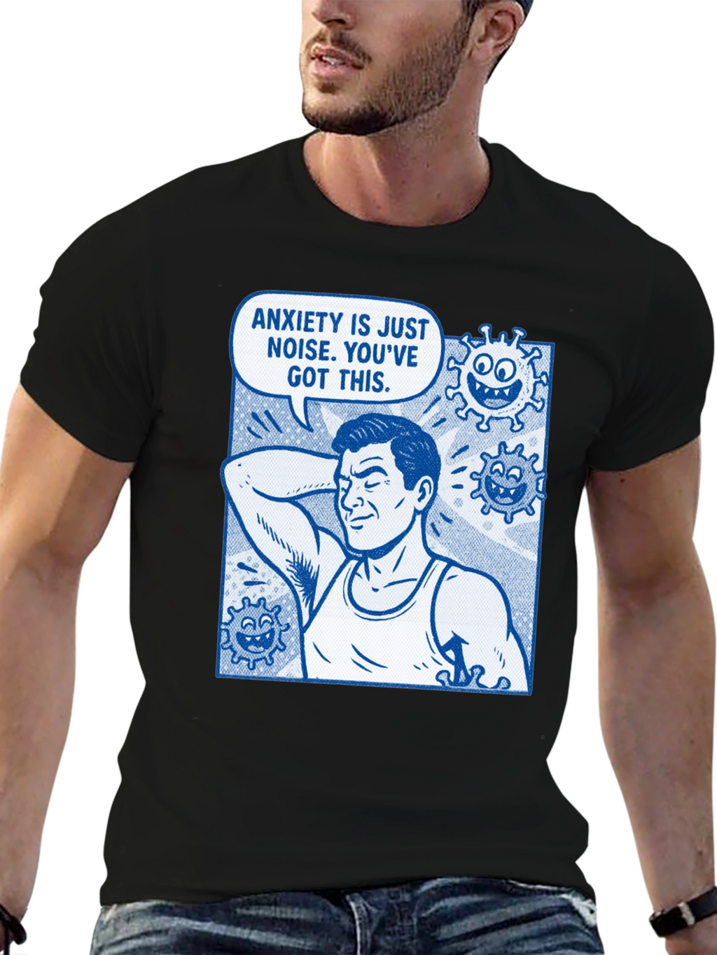 Anxiety is Just Noise Graphic T-Shirt