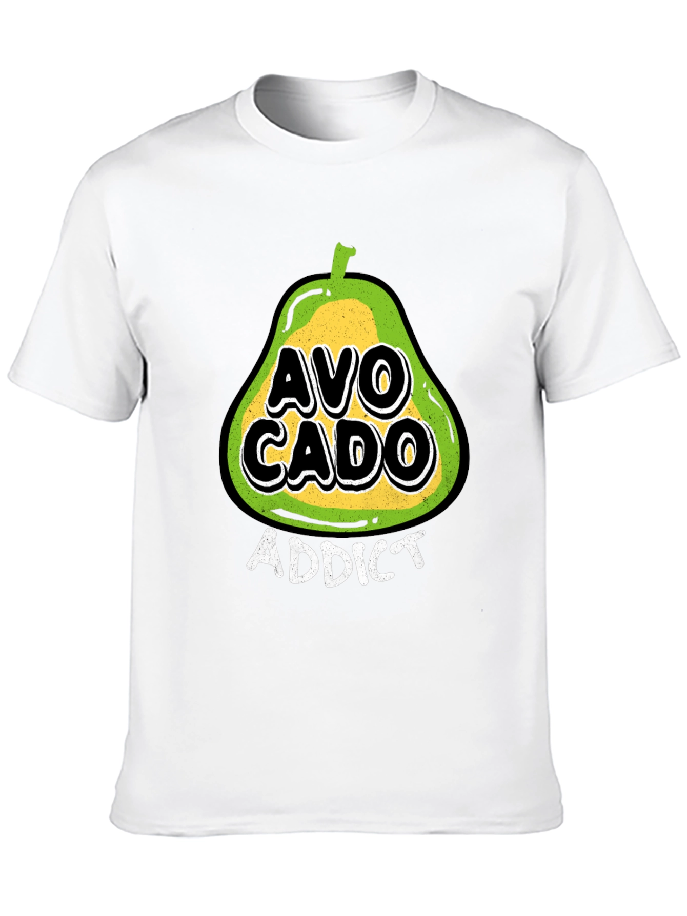Avocado Addict Black T-Shirt - Trendy Graphic Tee