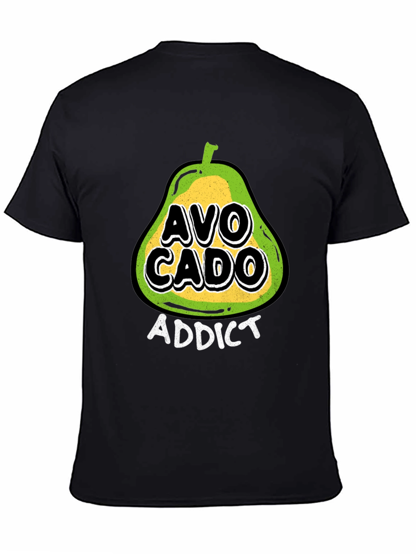 Avocado Addict Black T-Shirt - Trendy Graphic Tee