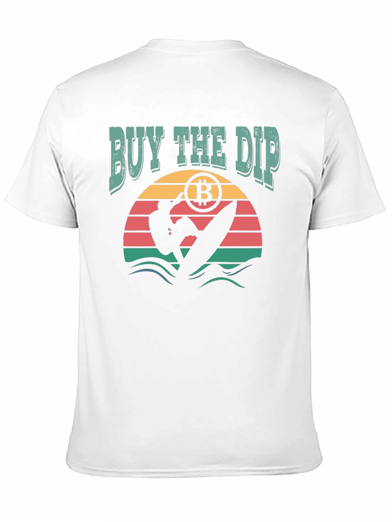 Buy the Dip Bitcoin Surfer Graphic T-Shirt