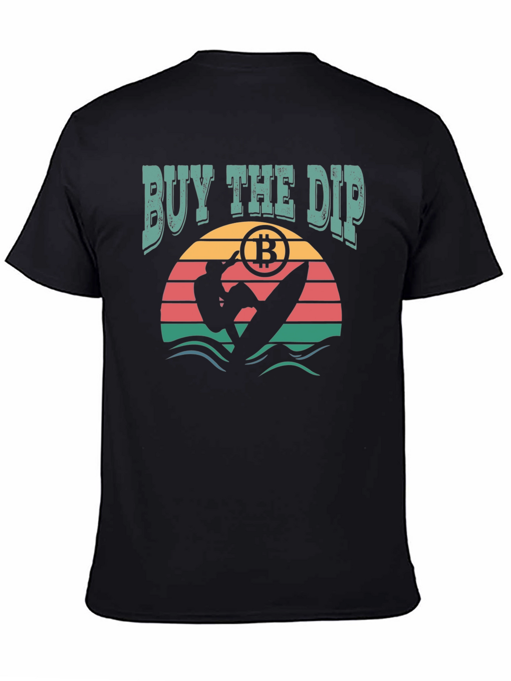 Buy the Dip Bitcoin Surfer Graphic T-Shirt