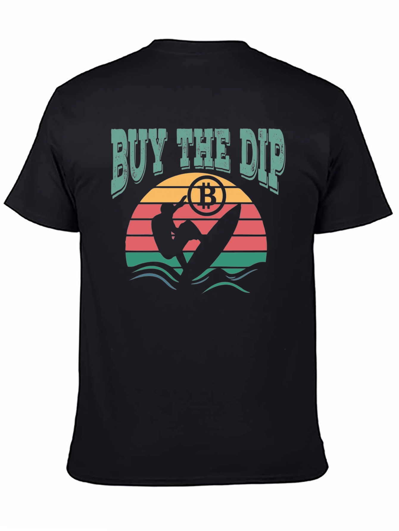 Buy the Dip Bitcoin Surfer Graphic T-Shirt