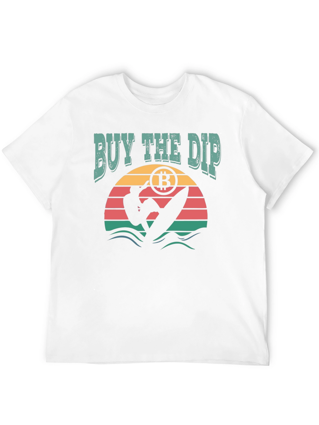 Buy the Dip Bitcoin Surfer Graphic T-Shirt