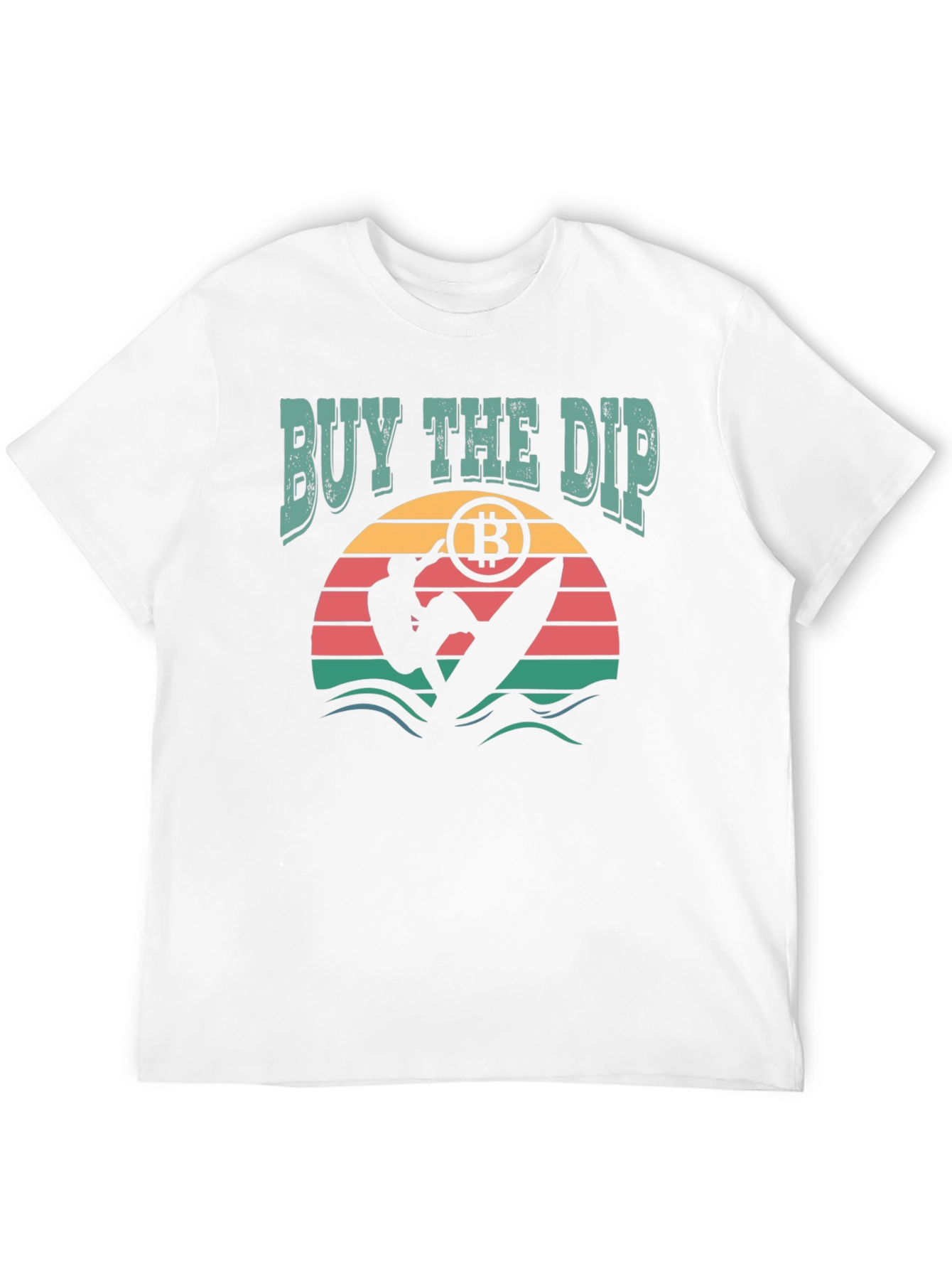 Buy the Dip Bitcoin Surfer Graphic T-Shirt