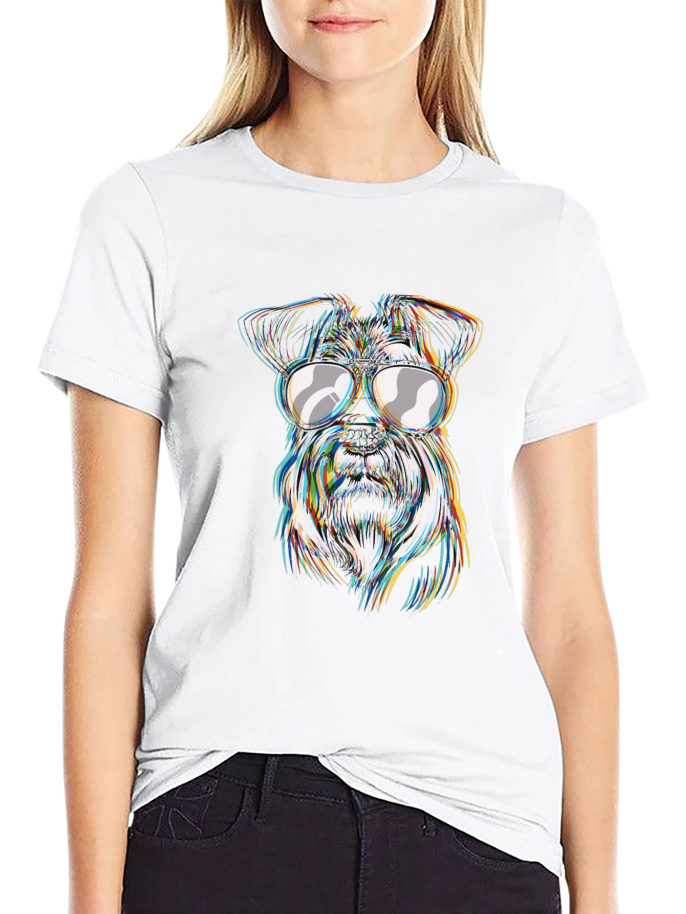 Cool Dog Graphic T-Shirt - Trendy Canine Tee