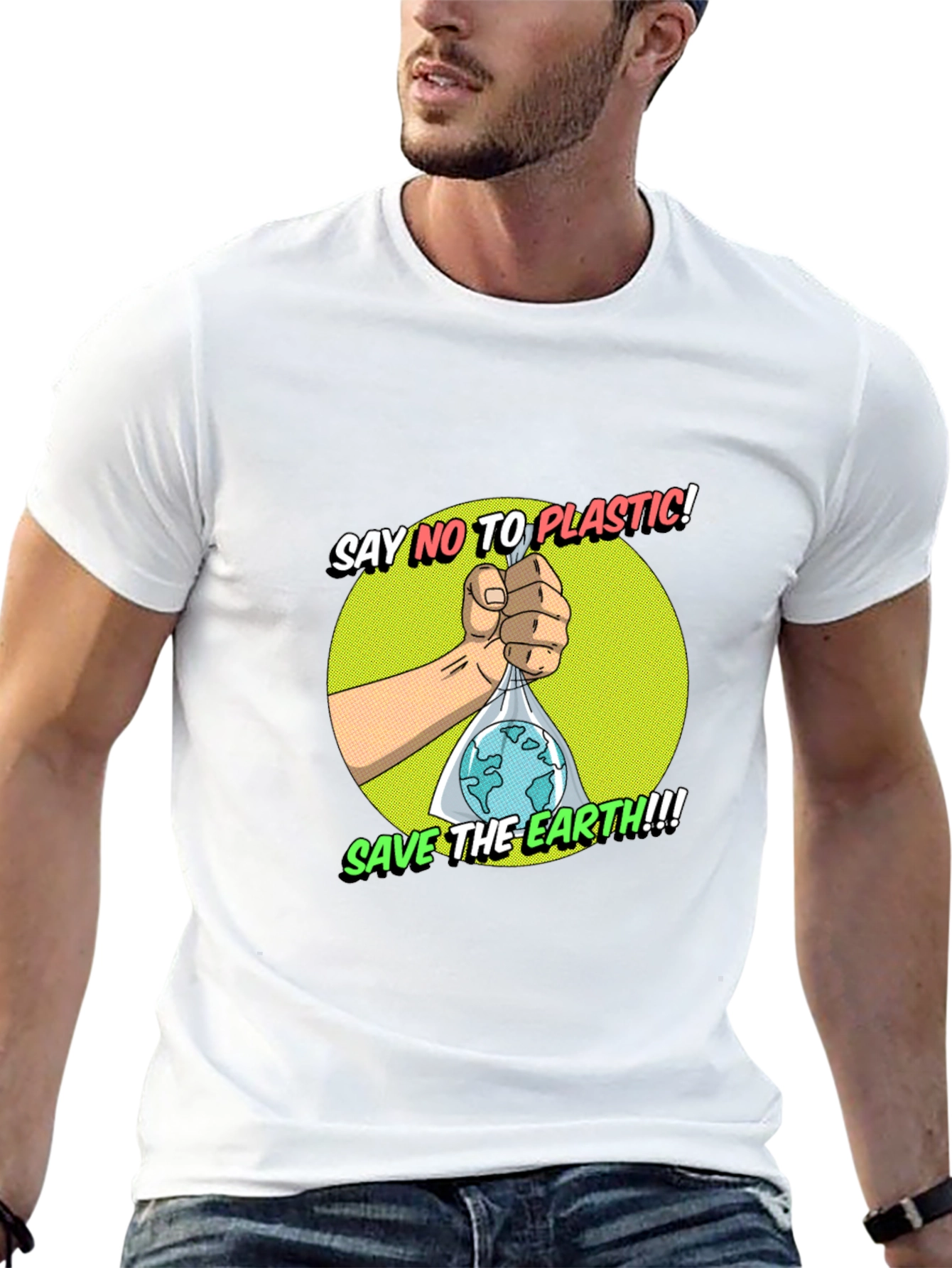 Eco-Friendly Graphic T-Shirt - Save the Earth!