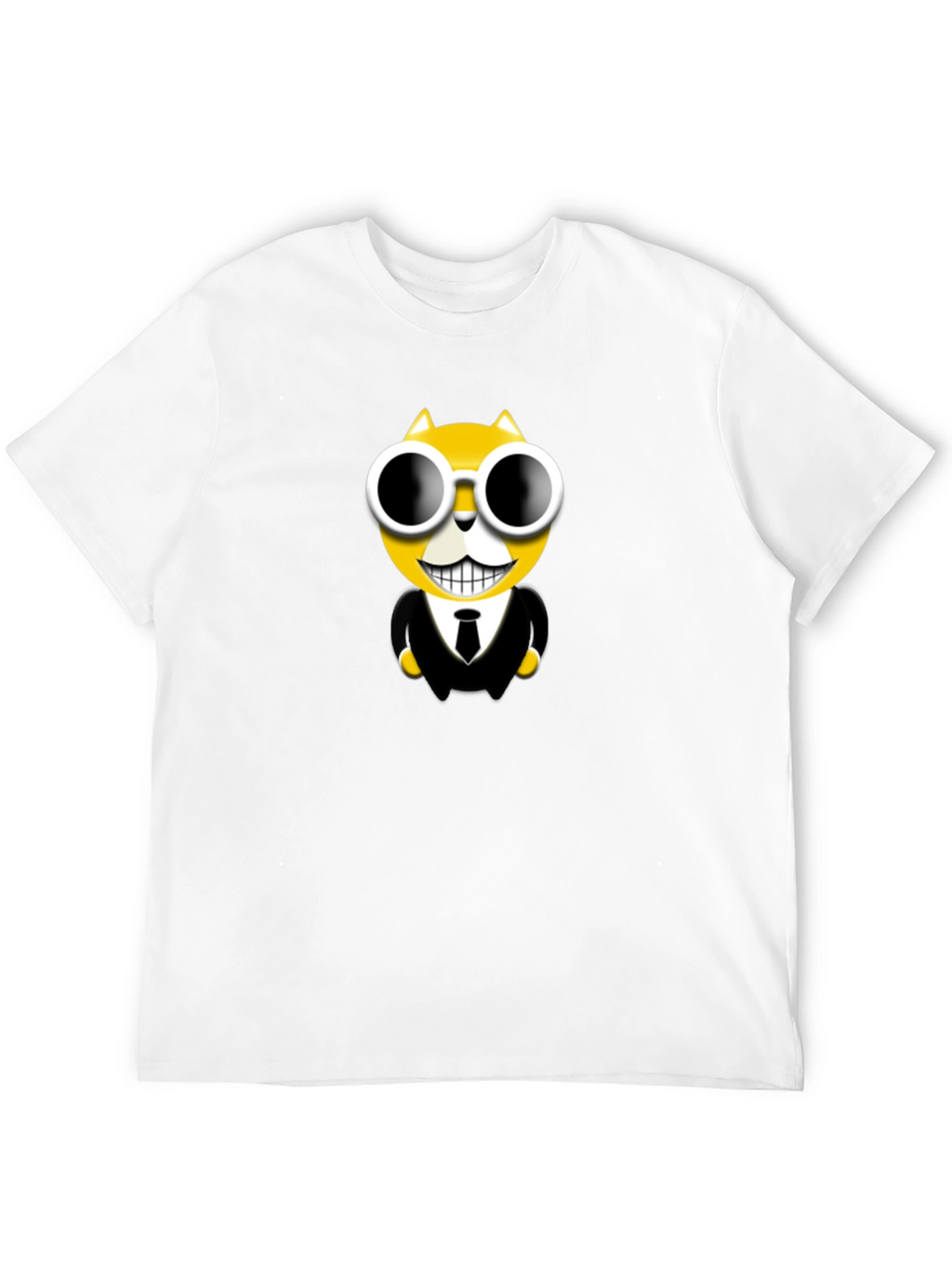 Cool Cat in Suit Graphic T-Shirt