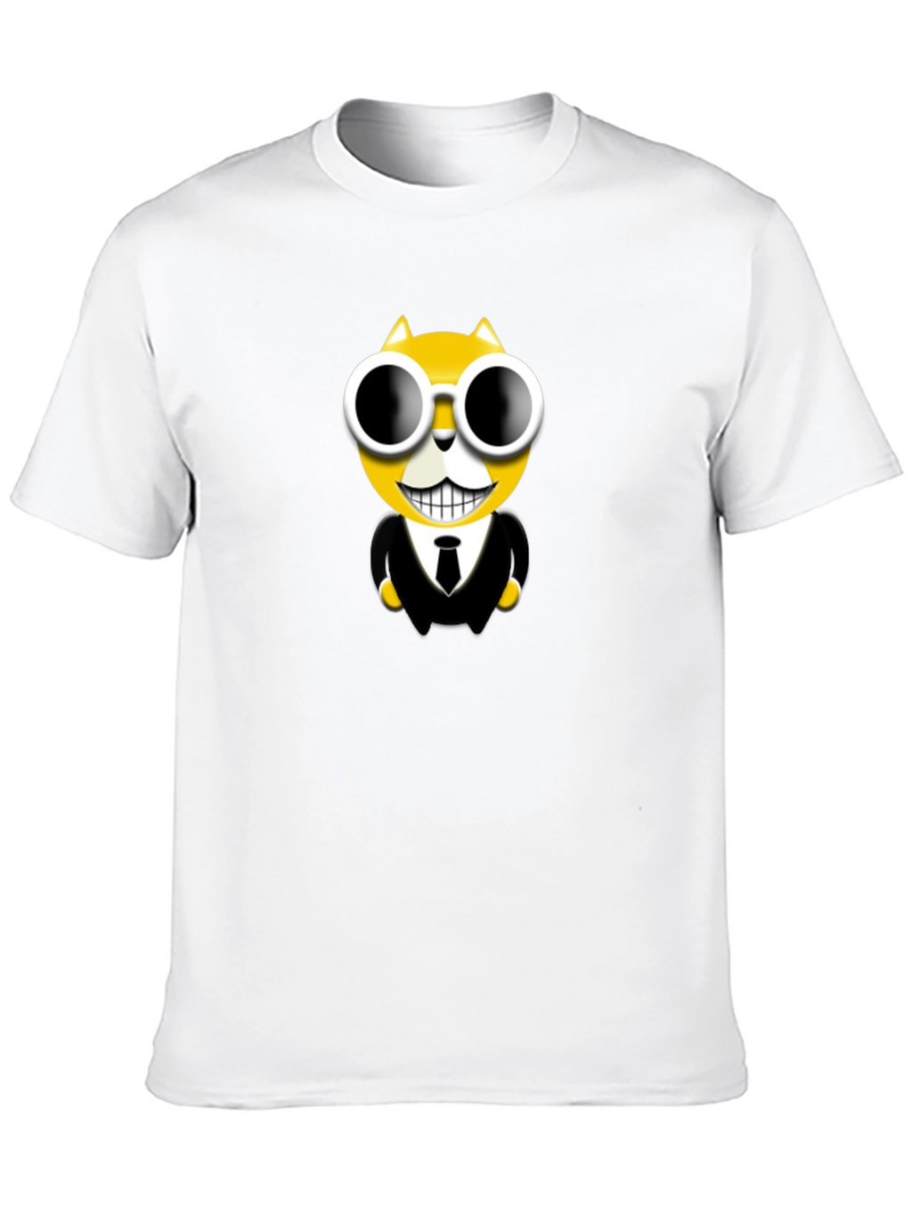 Cool Cat in Suit Graphic T-Shirt