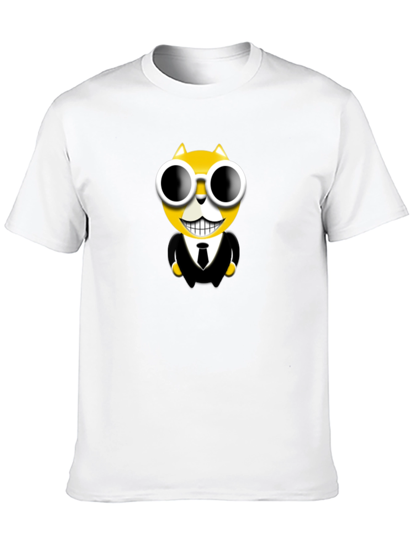 Cool Cat in Suit Graphic T-Shirt